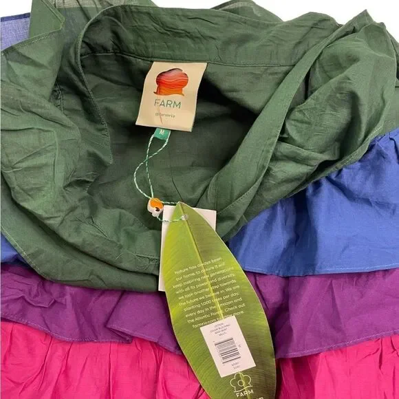 FARM Rio Color Blocked Tiered Midi Skirt - Picture 7 of 10